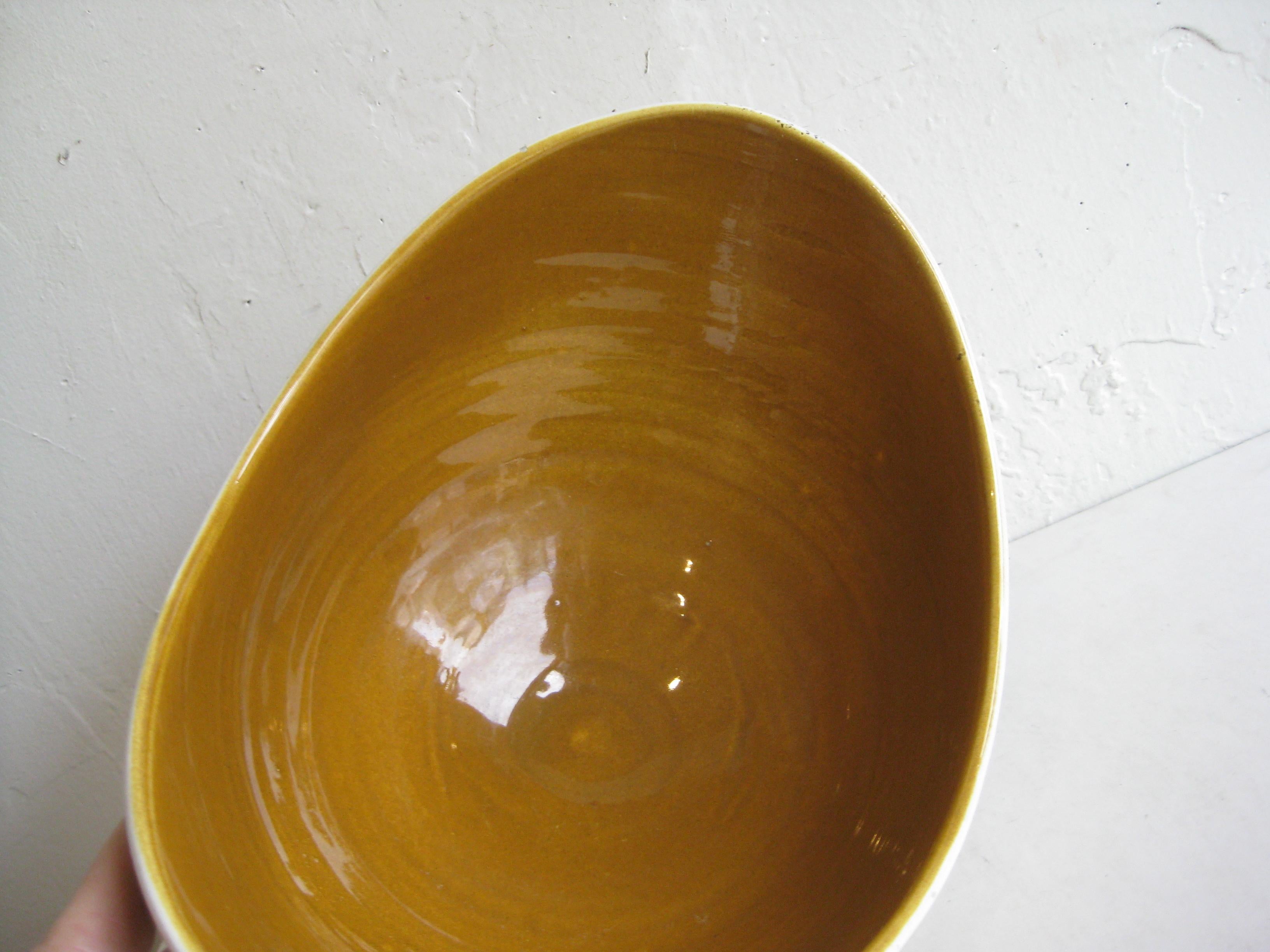 AH Kag Swiss Modernist Abstract Pottery Ceramic Large Bowl Vase, Switzerland 2