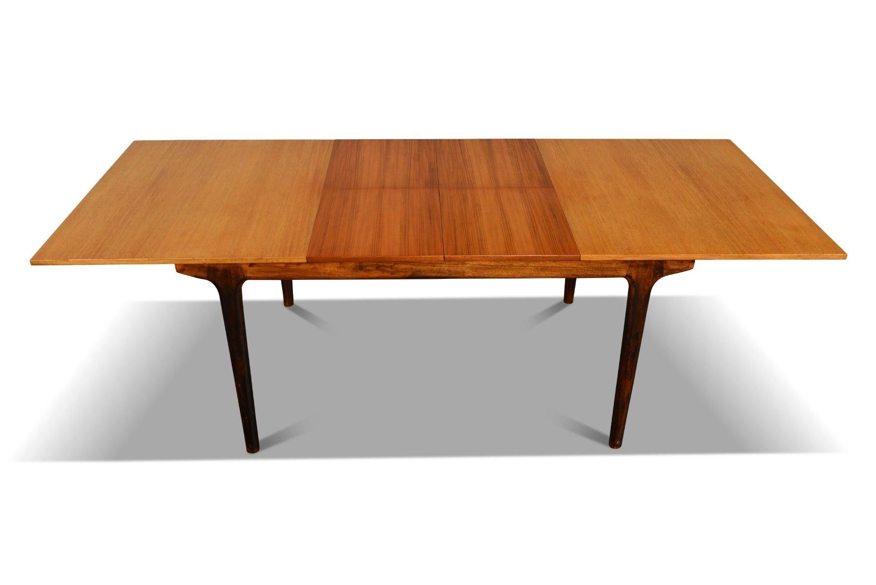 English A.H. Mcintosh Double Butterfly Leaf Dining Table in Teak