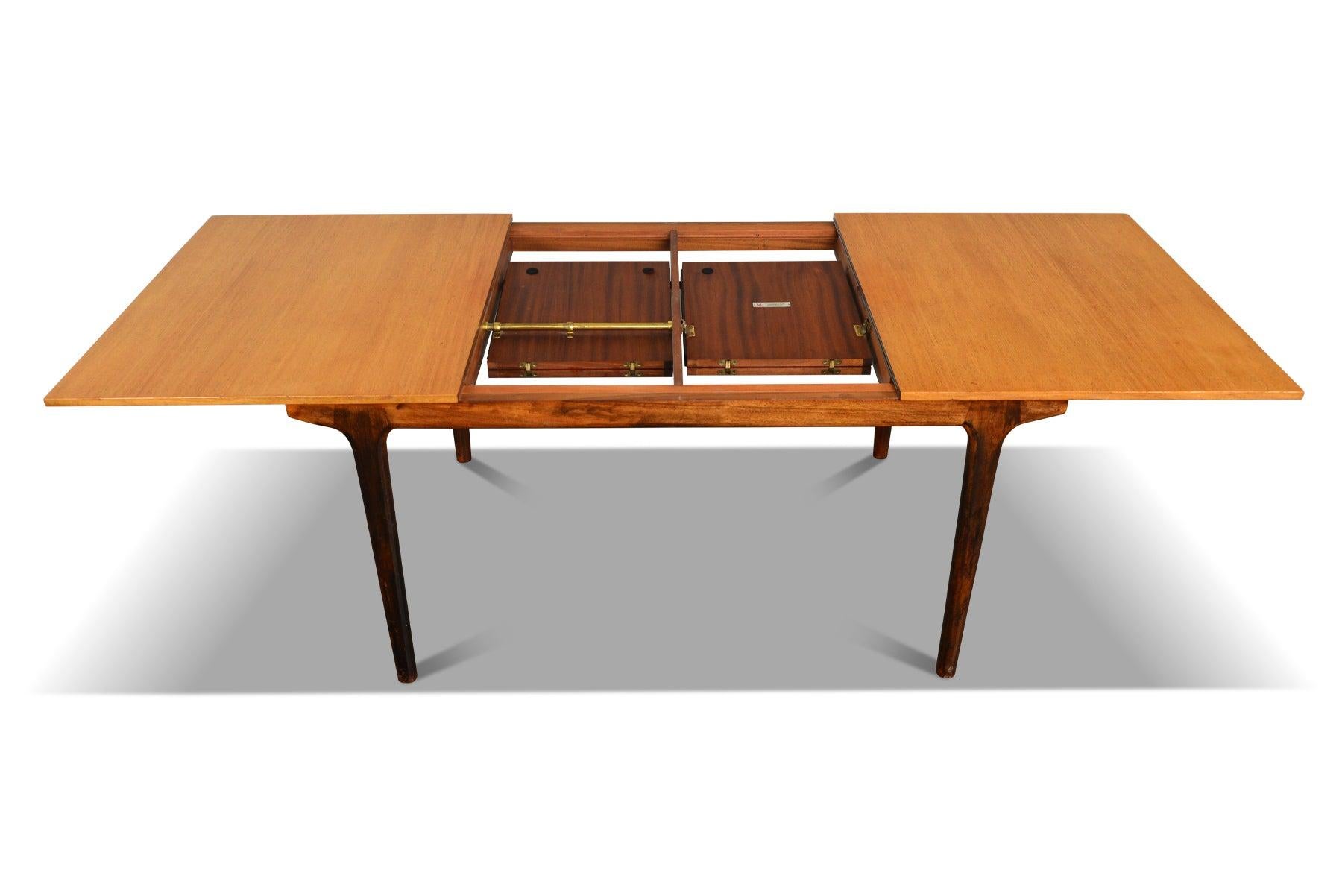 A.H. Mcintosh Double Butterfly Leaf Dining Table in Teak 1