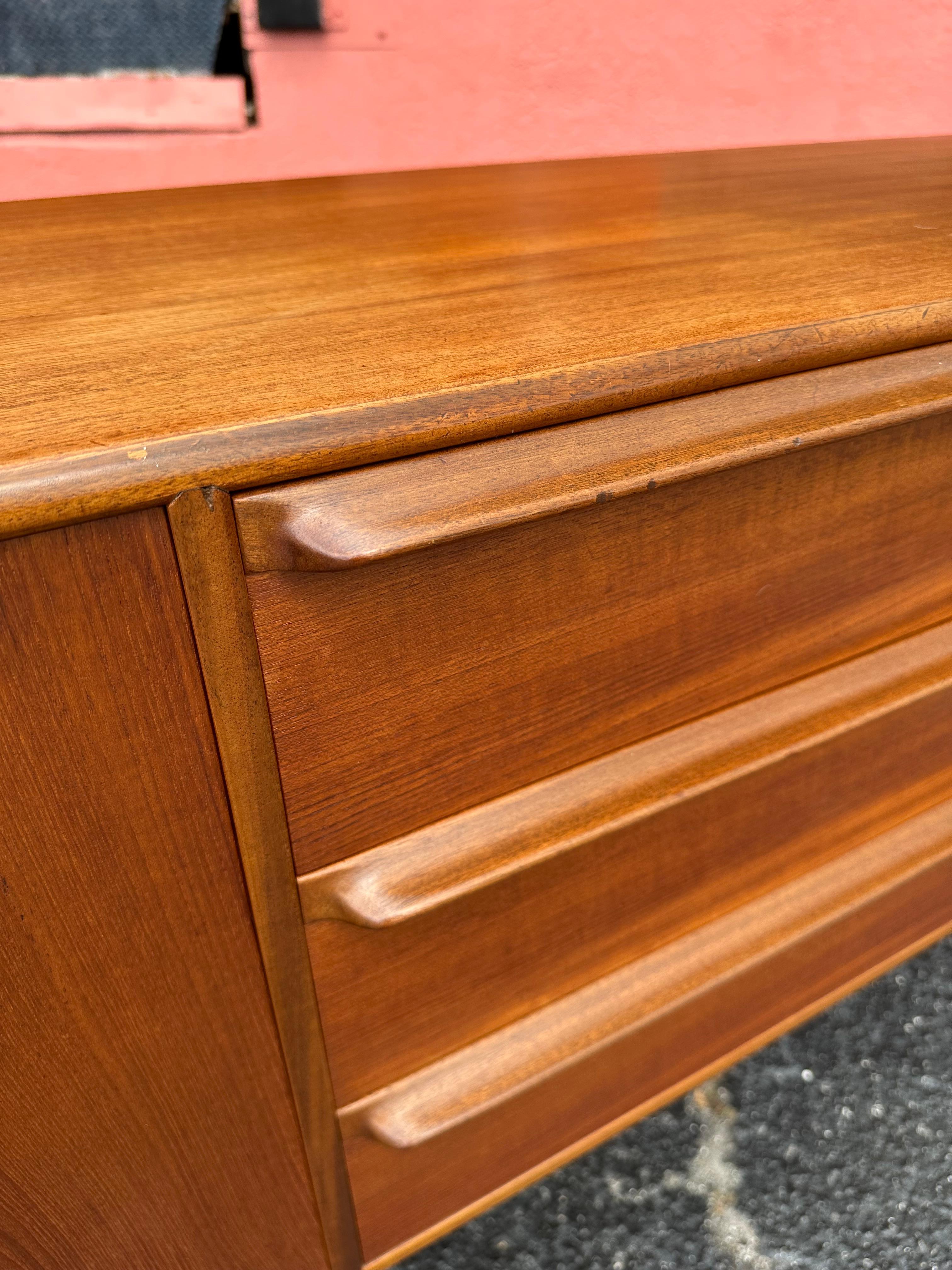 A.H. McIntosh Scottish XL Teak Mid Century Credenza For Sale 1