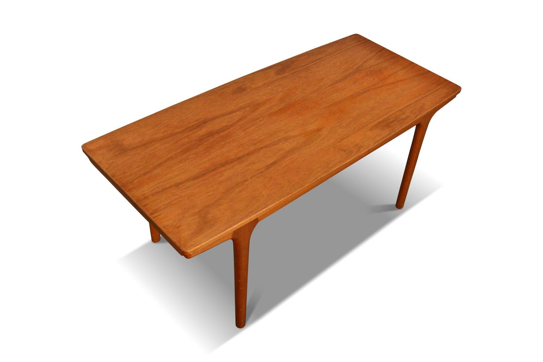 Scottish A.H. Mcintosh Teak Surfboard Coffee Table with Pullout Drink Trays #1