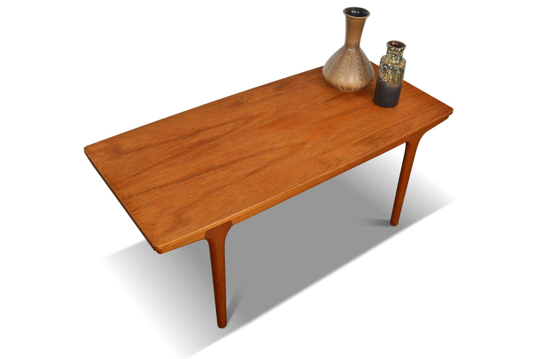 A.H. Mcintosh Teak Surfboard Coffee Table with Pullout Drink Trays #1 3