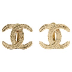AH2008 Chanel Boucles d'oreille CC maxi clip on earrings FW2008