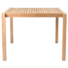 Table de salle à manger d'extérieur AH902 en teck non traité (Quickship)