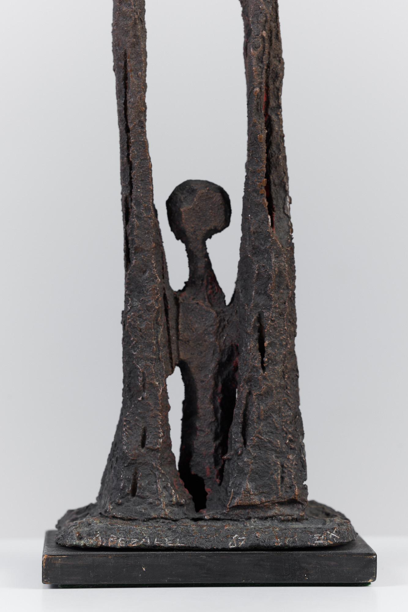 Aharon Bezalel Cast Bronze Sculpture For Sale 4