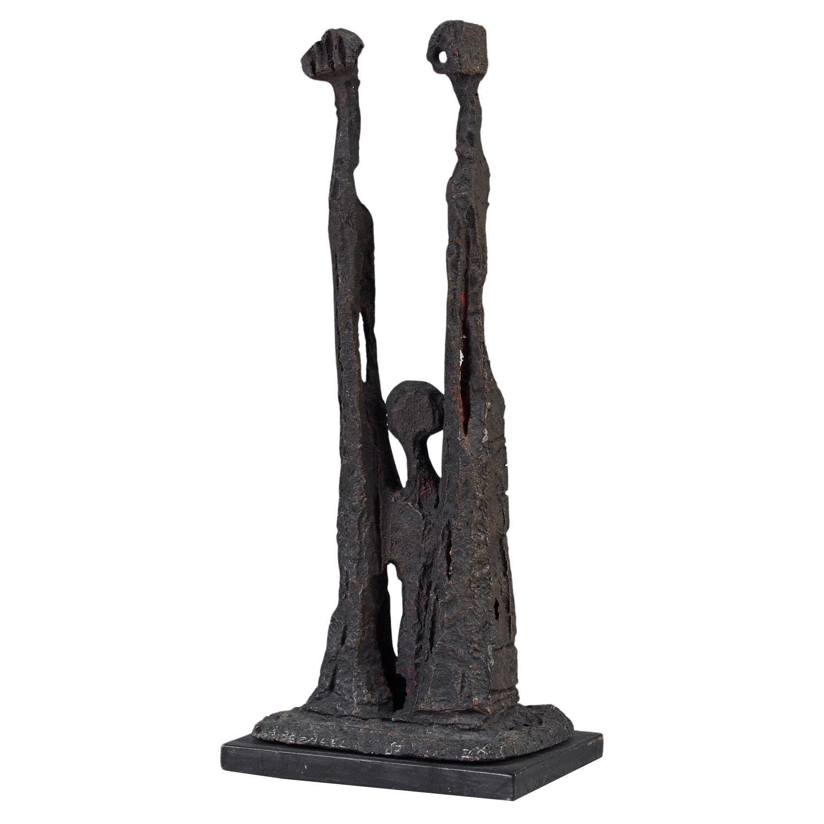 Scultura in bronzo fuso di Aharon Bezalel in vendita