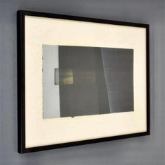 Israeli Contemporary Abstract Geometric Pigment, Oil Painting Aharon Gluska 1985