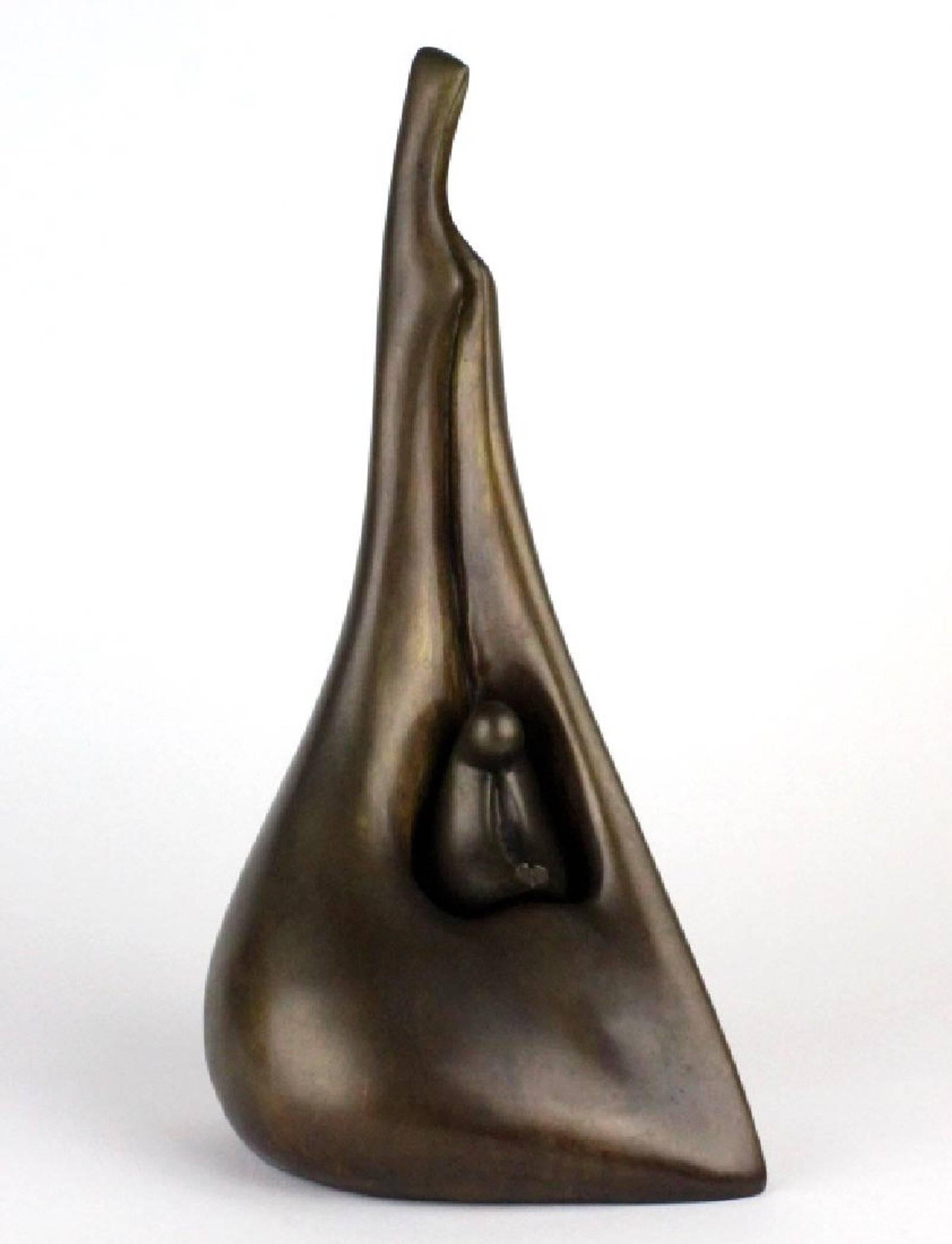 Family group. Mother and Baby A suite of two bronze sculptures.

Aharon Bezalel (born Afghanistan 1926) Born in Afghanistan in 1926 and immigrated to Israel at an early age. As a youth was engaged as a silversmith and craftsman, and was a student of