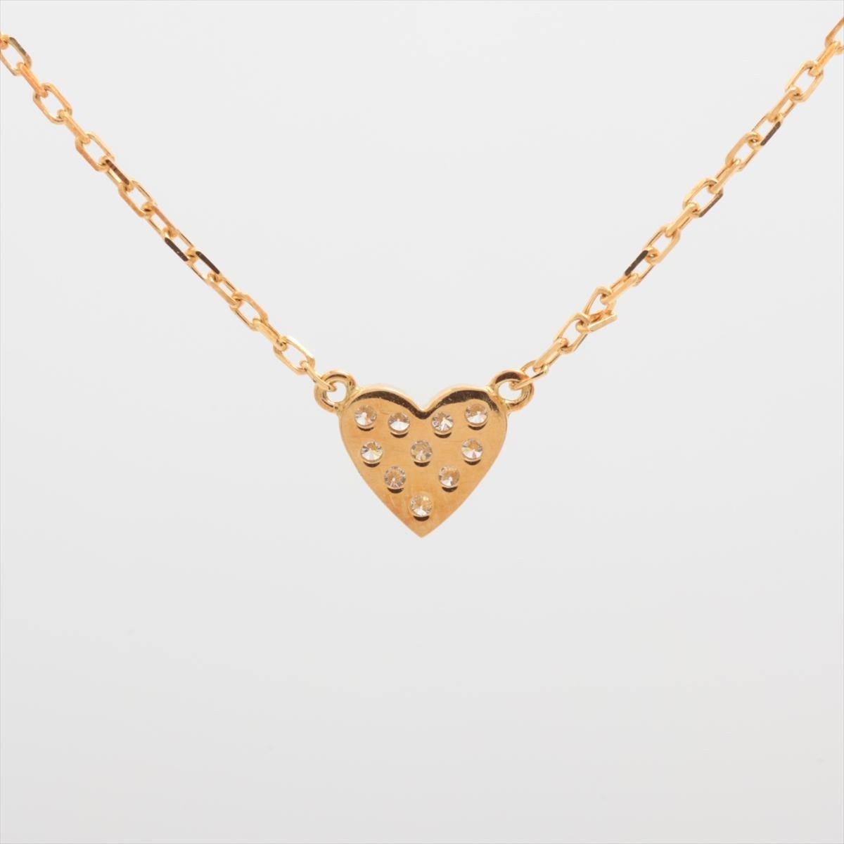 Taglio rotondo Collana con diamanti Ahkah Heart in vendita