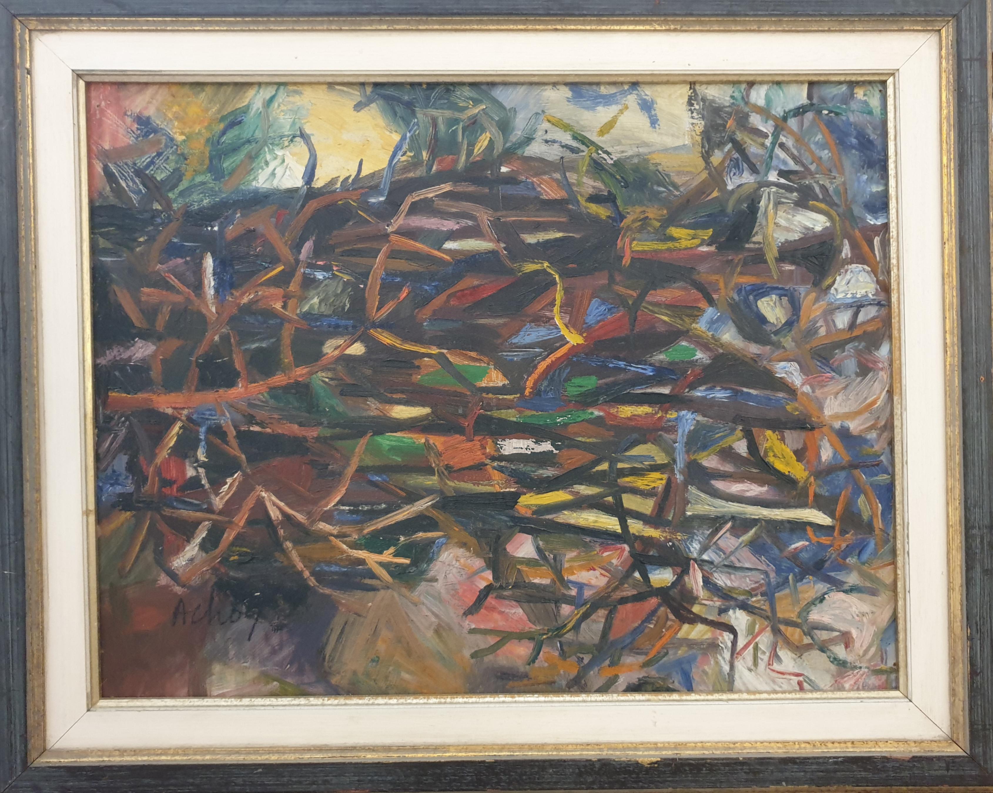 Brindilles (zweige Blätter) (Abstrakter Expressionismus), Painting, von Ahlan Achoy