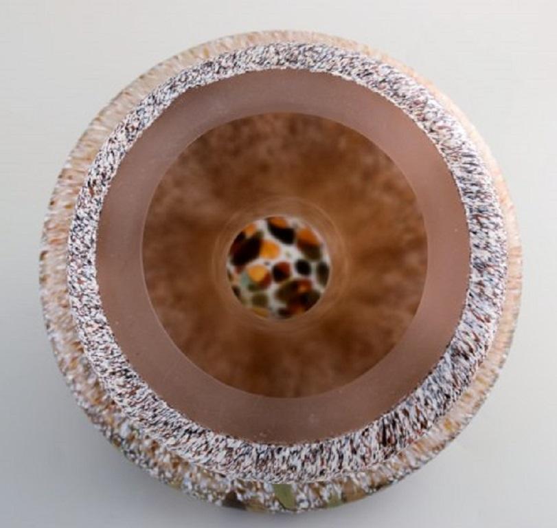 20th Century Ahlefeldt-Laurvig and Monica Backström, Three Mushrooms in Art Glass