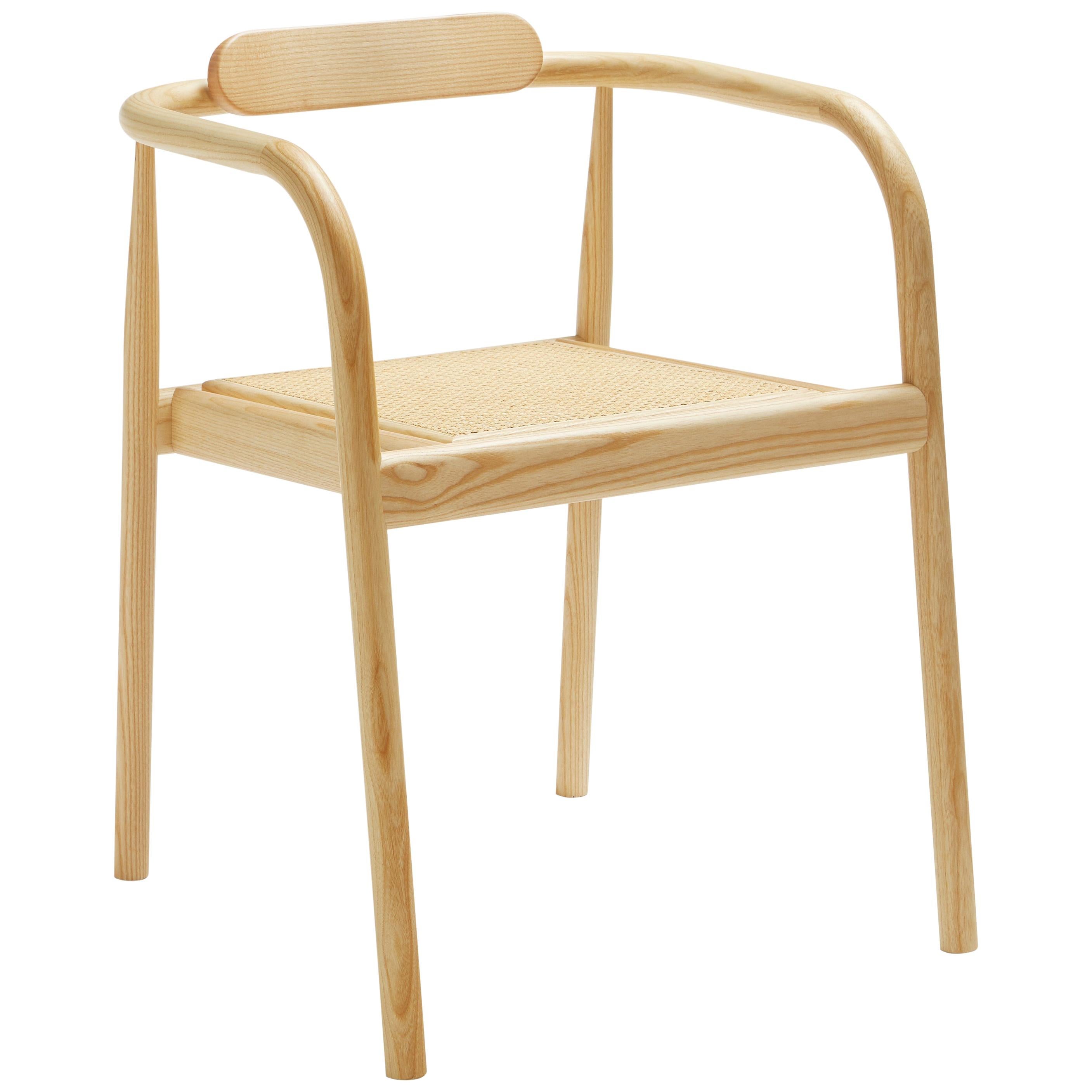 AHM Rattan Stackable Dining Chair in Ashwood