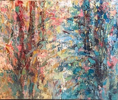 "AD 108" Abstrakte Malerei 39" x 47" Zoll von Ahmed Dafrawy