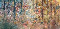 "ADS 178" Peinture abstraite 98" x 47" inch by Ahmed Dafrawy