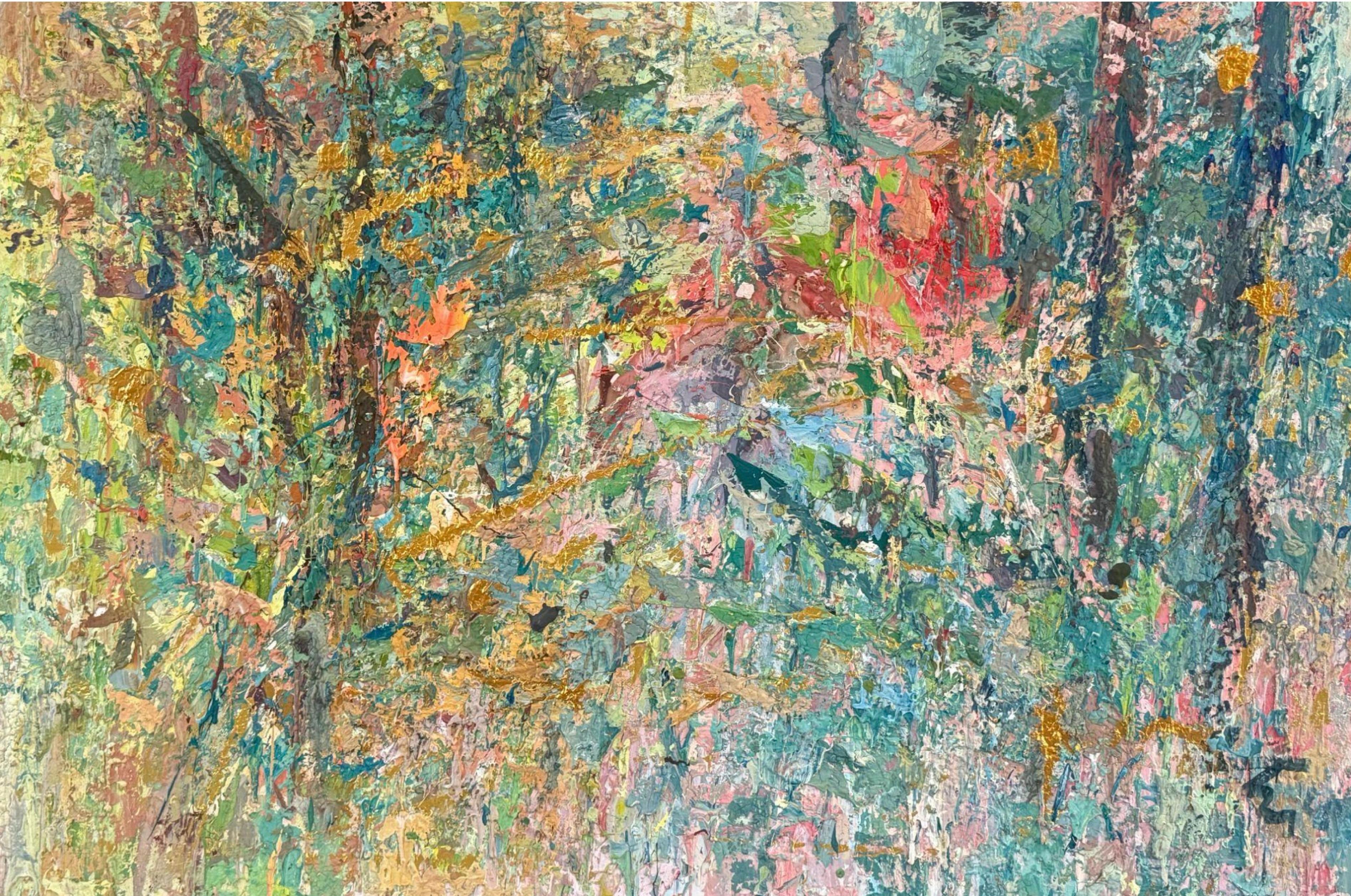 "AD 179" Abstract Painting 47" x 71" inch by Ahmed Dafrawy