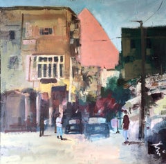 "Her Legacy Echoes" Abstract Painting 31" x 31" inch by Ahmed Dafrawy