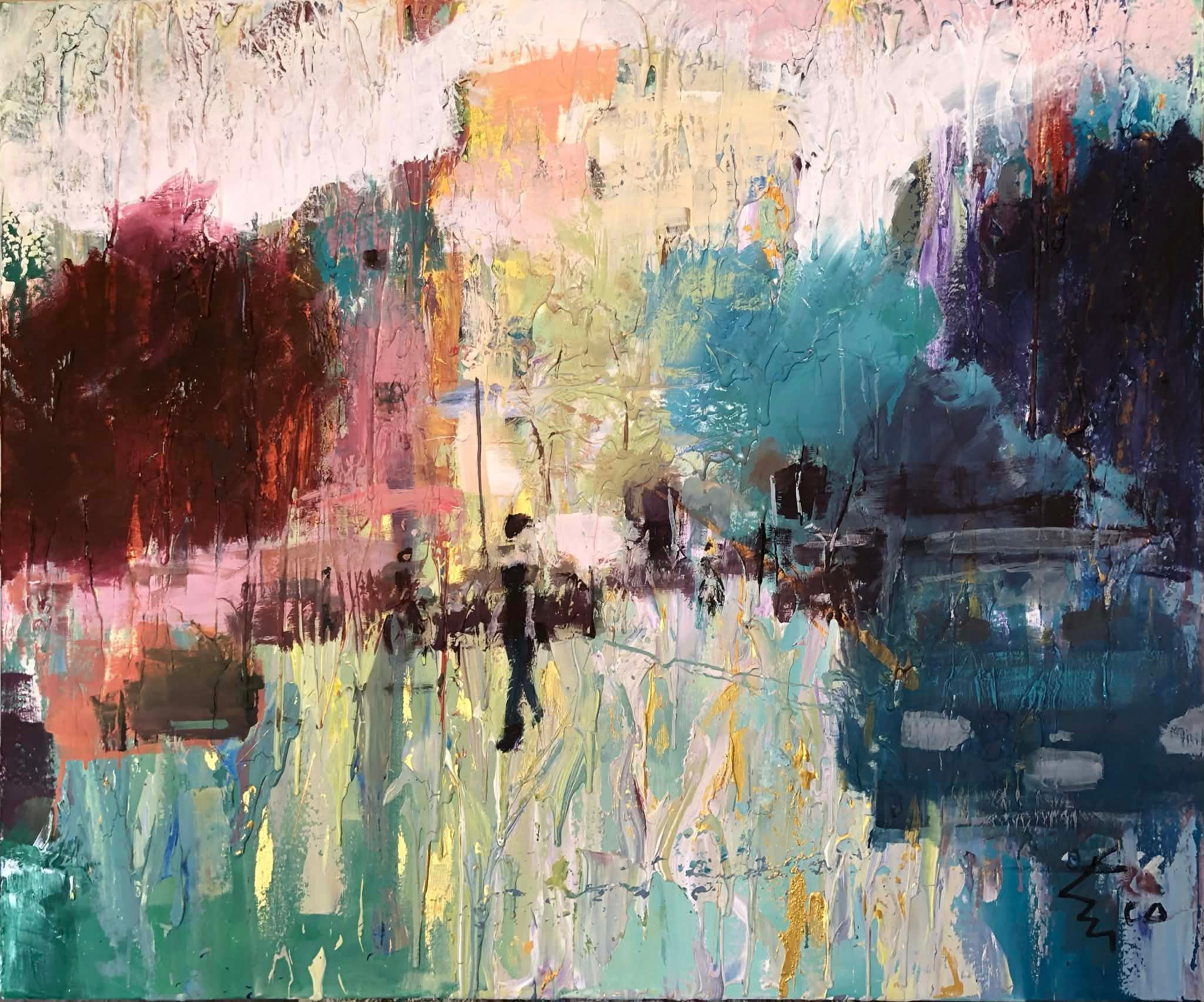 "Her Majesty’s Grace" Figurative Painting 39" x 47" inch by Ahmed Dafrawy