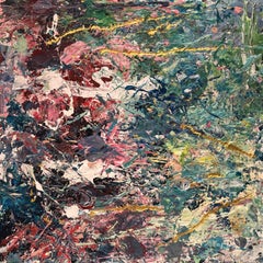 "Untitled 11" Abstract Painting 47" x 47" inch by Ahmed Dafrawy