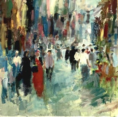 "Untitled 118" Painting 39" x 39" inch by Ahmed Dafrawy