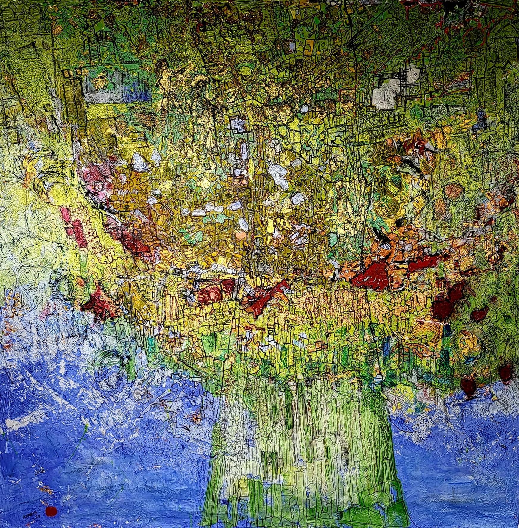 "Arboreal" Abstract Mixed Media Painting 59" x 59" inch by Ahmed Farid

mixed media on canvas

Born in Cairo, Egypt, in 1950 where he currently lives and works, Farid is an autodidact Egyptian painters who trained privately in immersion