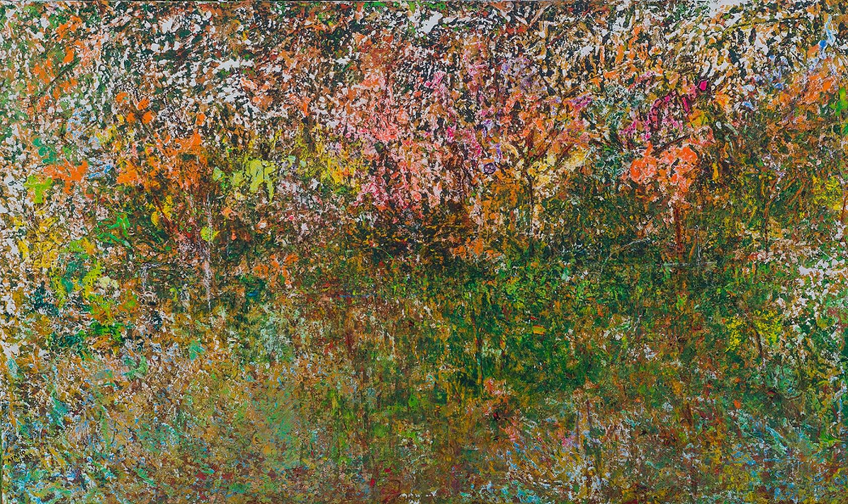 "Seasons" Painting 47" x 78" inch by Ahmed Farid 