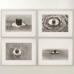 Magnetisme (Portfolio de 4) de Ahmed Mater, gravure, édition limitée