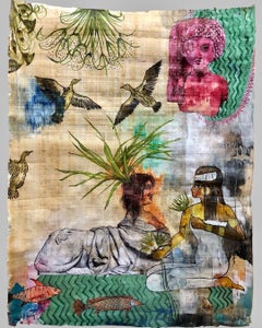 "Hymn of Osiris I" Painting 22"" x 16" inch by Ahmed Saber