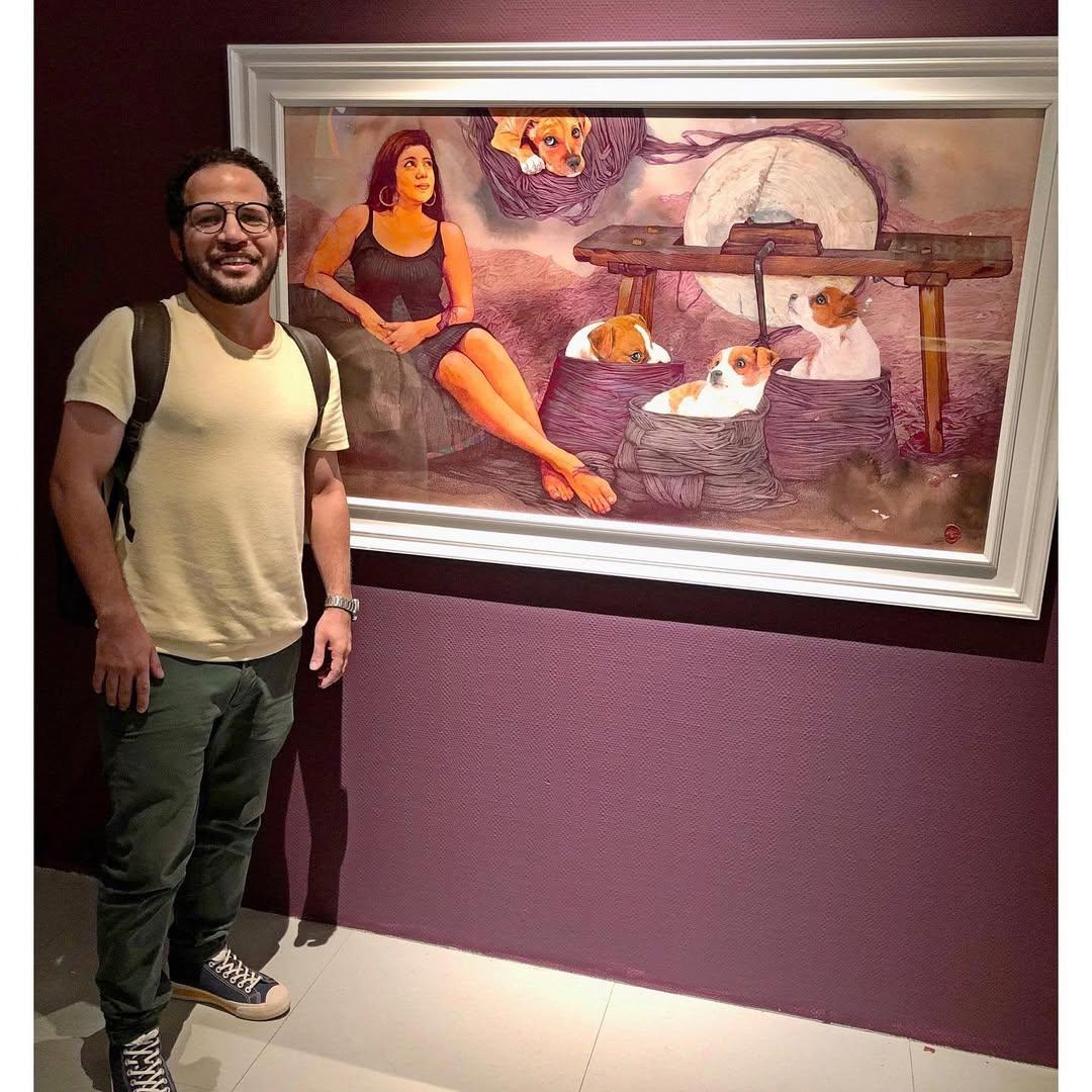 « Loyalty », peinture figurative de 31,5