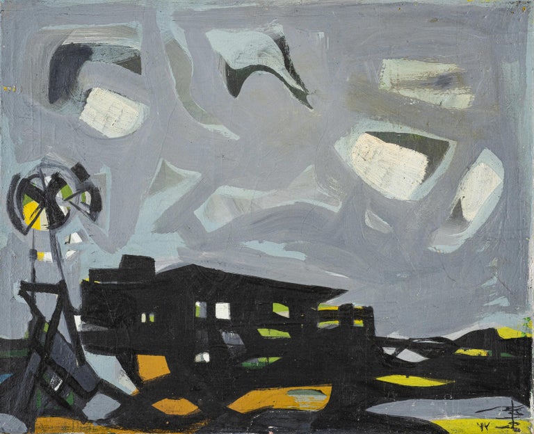 AHMED ZAGHLOUL „Plateau“ Ölgemälde 14