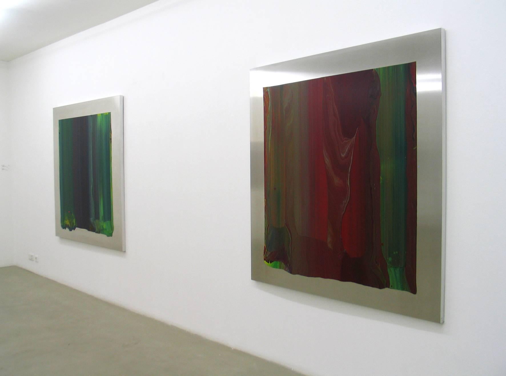 a112007-3 by Ahn Hyun-Ju - minimalist painting, dark red For Sale 1
