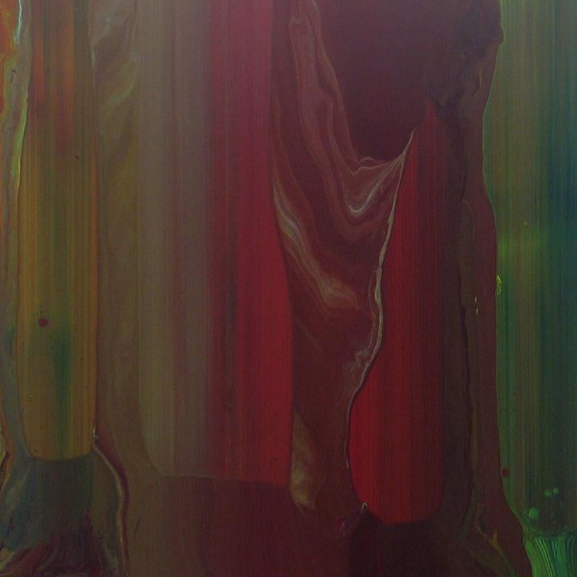 a112007-3 by Ahn Hyun-Ju - minimalist painting, dark red For Sale 2