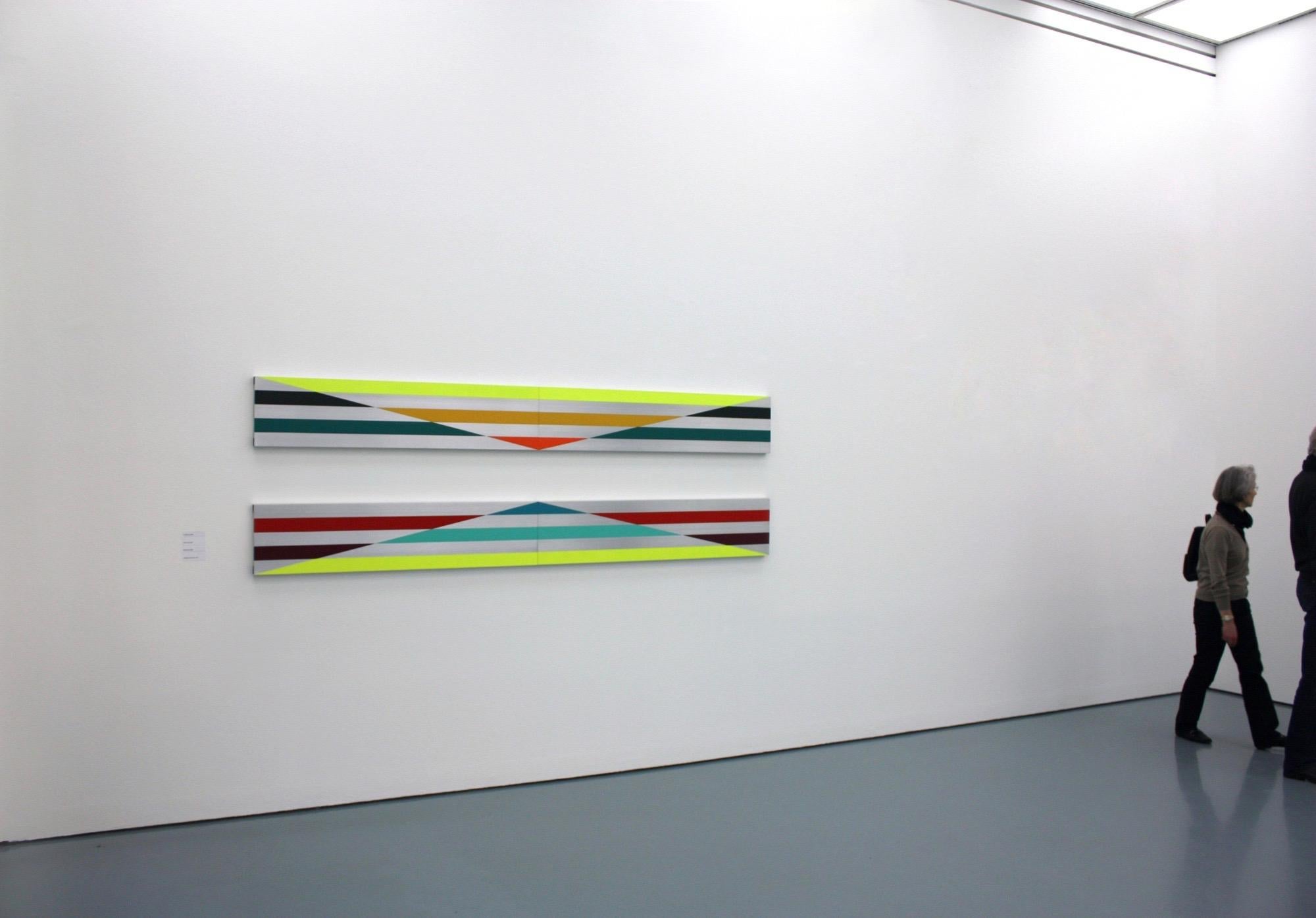 a310810 by Ahn Hyun-Ju - large minimalist painting, colorful, diptych For Sale 2