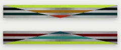 a310810 by Ahn Hyun-Ju - large minimalist painting, colorful, diptych