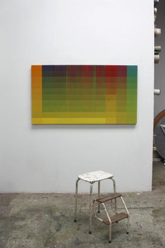 Composition 0719-3, peinture abstraite colorée