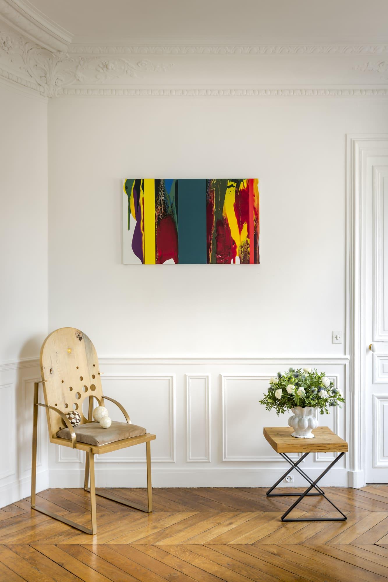 d0709-6 par Ahn Hyun-Ju - Peinture abstraite, minimalisme, couleurs vives, lignes en vente 1