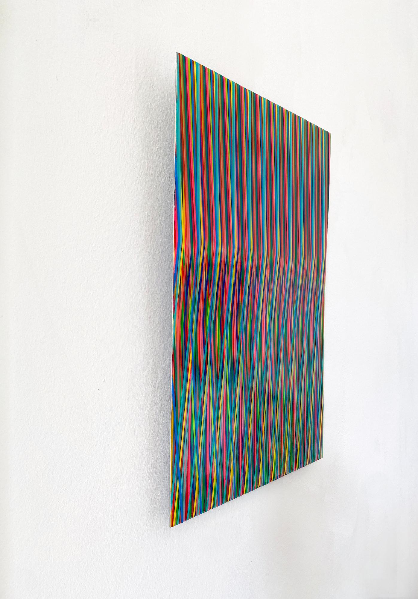 Line 0623-01 par Ahn Hyun-Ju - Peinture abstraite, minimalisme, couleurs vives en vente 4