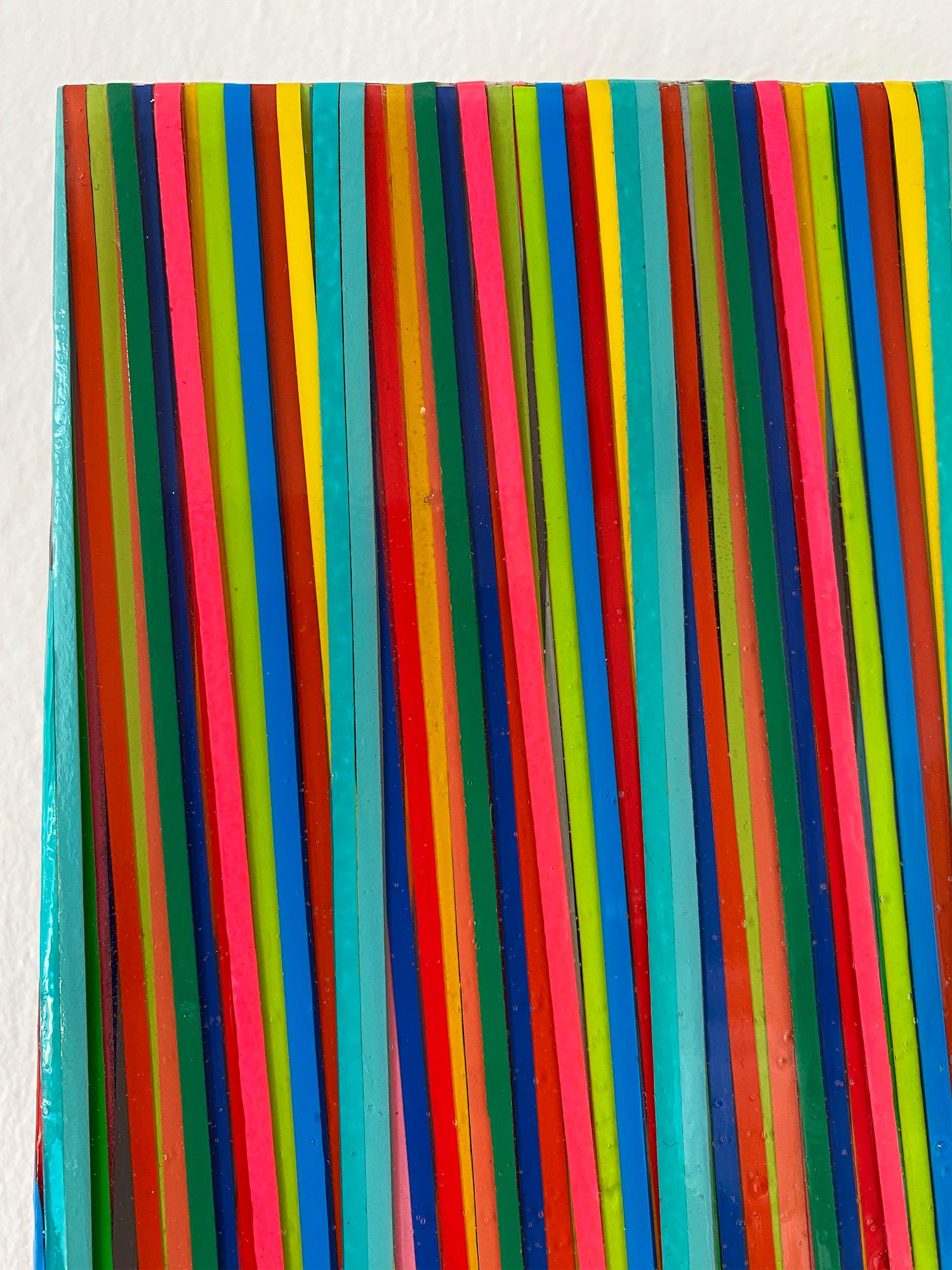 Line 0623-01 par Ahn Hyun-Ju - Peinture abstraite, minimalisme, couleurs vives en vente 8