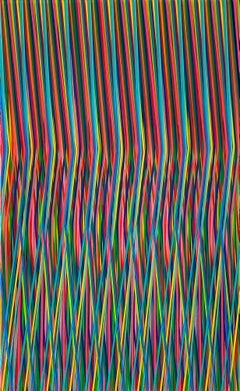 Line 0623-01 par Ahn Hyun-Ju - Peinture abstraite, minimalisme, couleurs vives