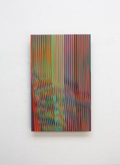 Line 1213-12 par Ahn Hyun-Ju - peinture abstraite, minimalisme, couleurs vives