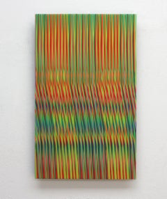 Line 1213-13 by Ahn Hyun-Ju - Abstract painting, minimalism, bright colours