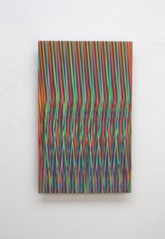 Line 1213-16 von Ahn Hyun-Ju - Abstraktes Gemälde, Minimalismus, leuchtende Farben