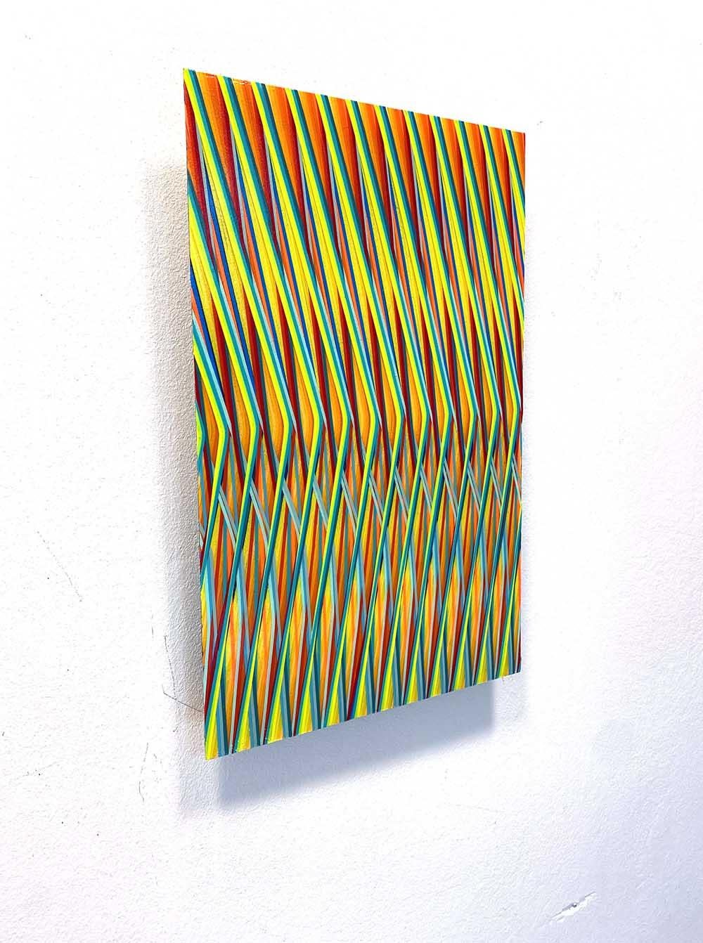 Line 1222-02 par Ahn Hyun-Ju - Peinture abstraite, minimalisme, couleurs vives en vente 1