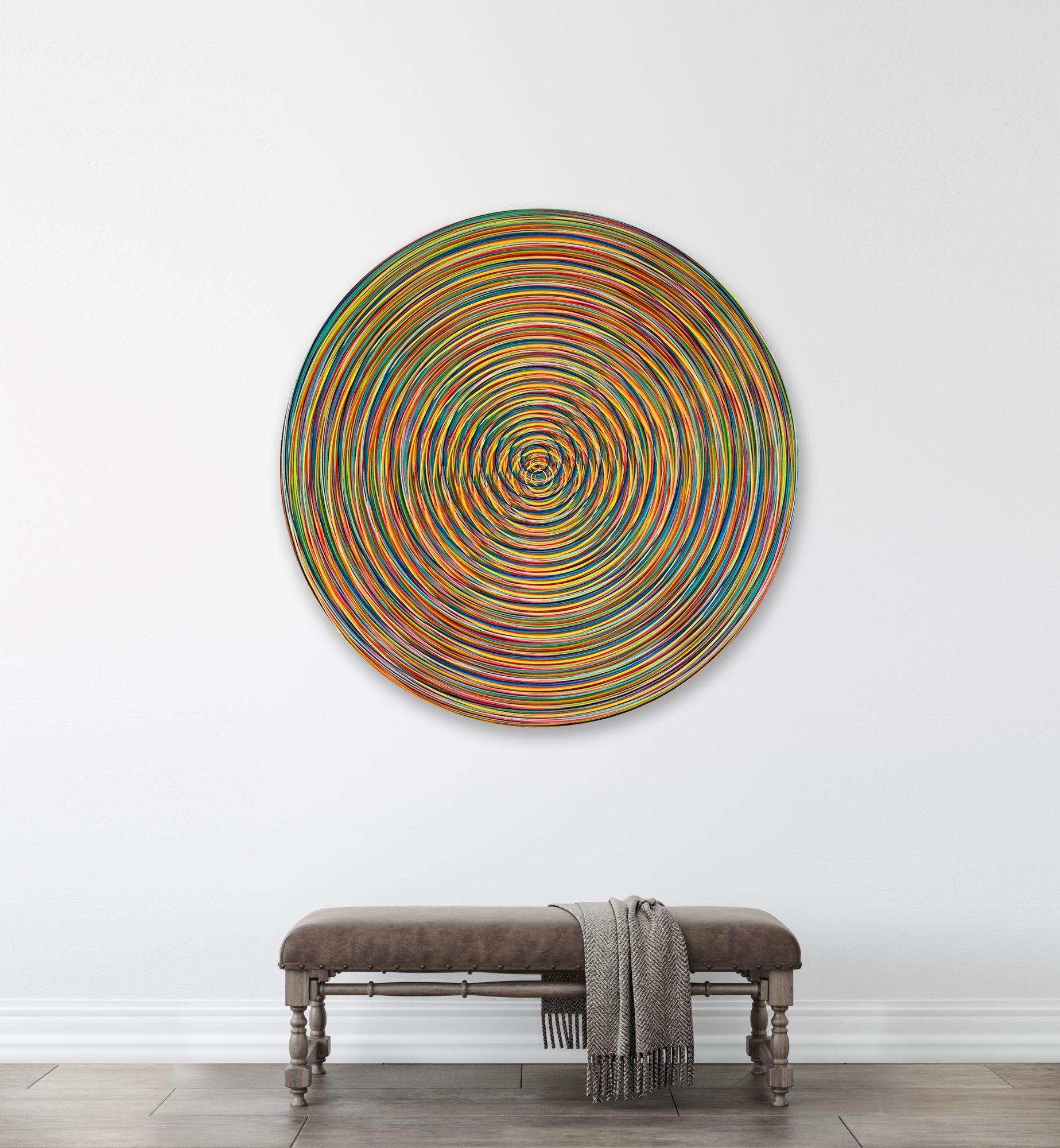 Restrained Supersaturation n°18 (Fuck that world) par Ahn Hyun-Ju - Peinture en vente 1