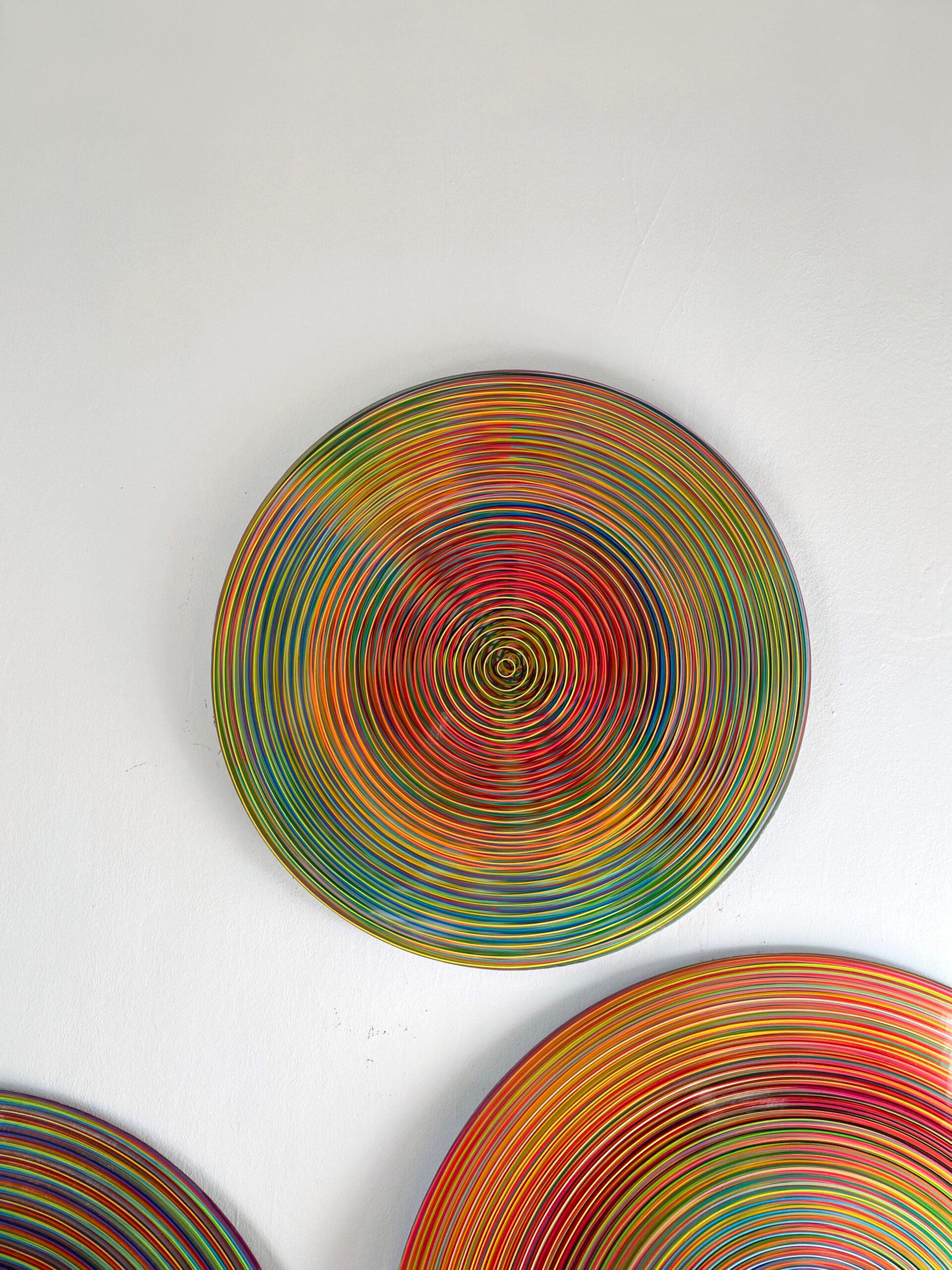 Restrained Supersaturation n°19 par Ahn Hyun-Ju - Peinture abstraite, cercle en vente 3
