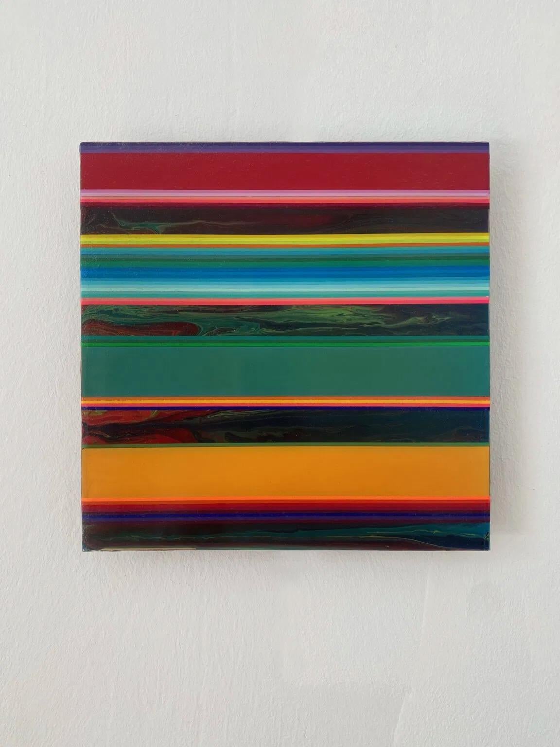 S102204 by Ahn Hyun-Ju - Cuadro abstracto, minimalismo, colores vivos, rayas en venta 7