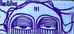 Miami Graffiti Legend Ahol Sniffs Glue Large Spray Painting on Doors Sculpture