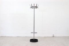 Mid-Century Ahrend de Cirkel Chrome Coat Tree with Umbrella Stand