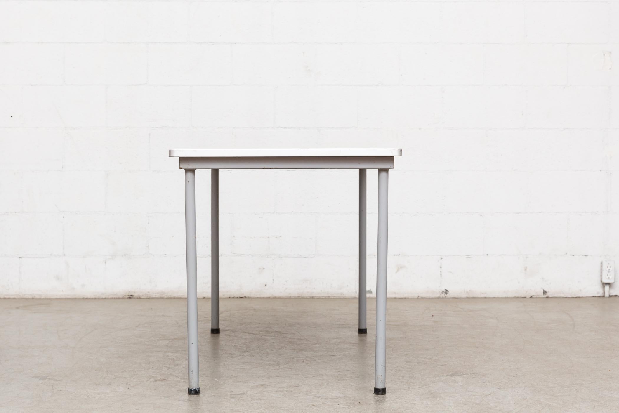 Mid-Century Modern Ahrend de Cirkel Industrial Metal Table