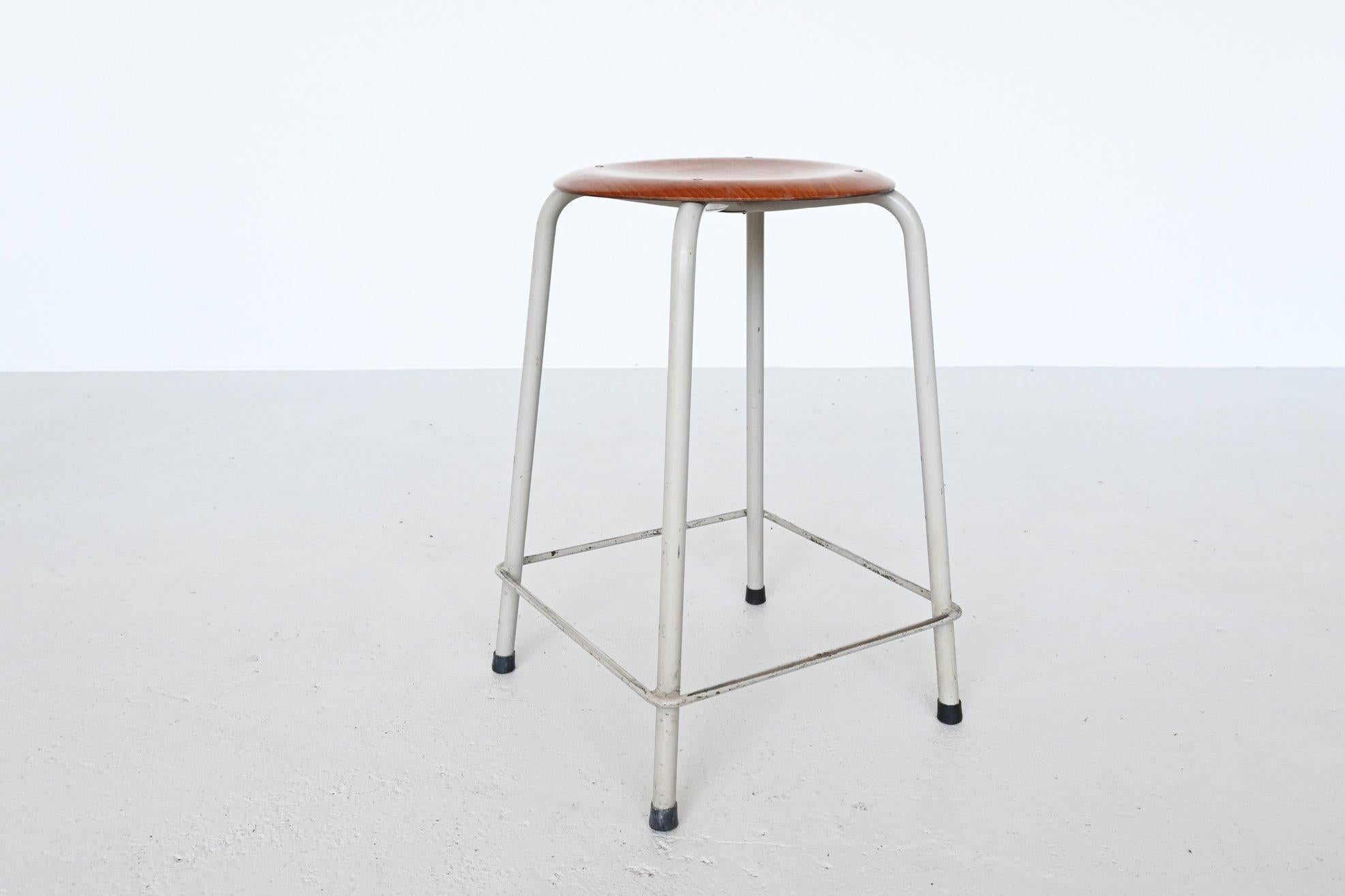 Late 20th Century Ahrend de Cirkel Industrial Stools, the Netherlands, 1970