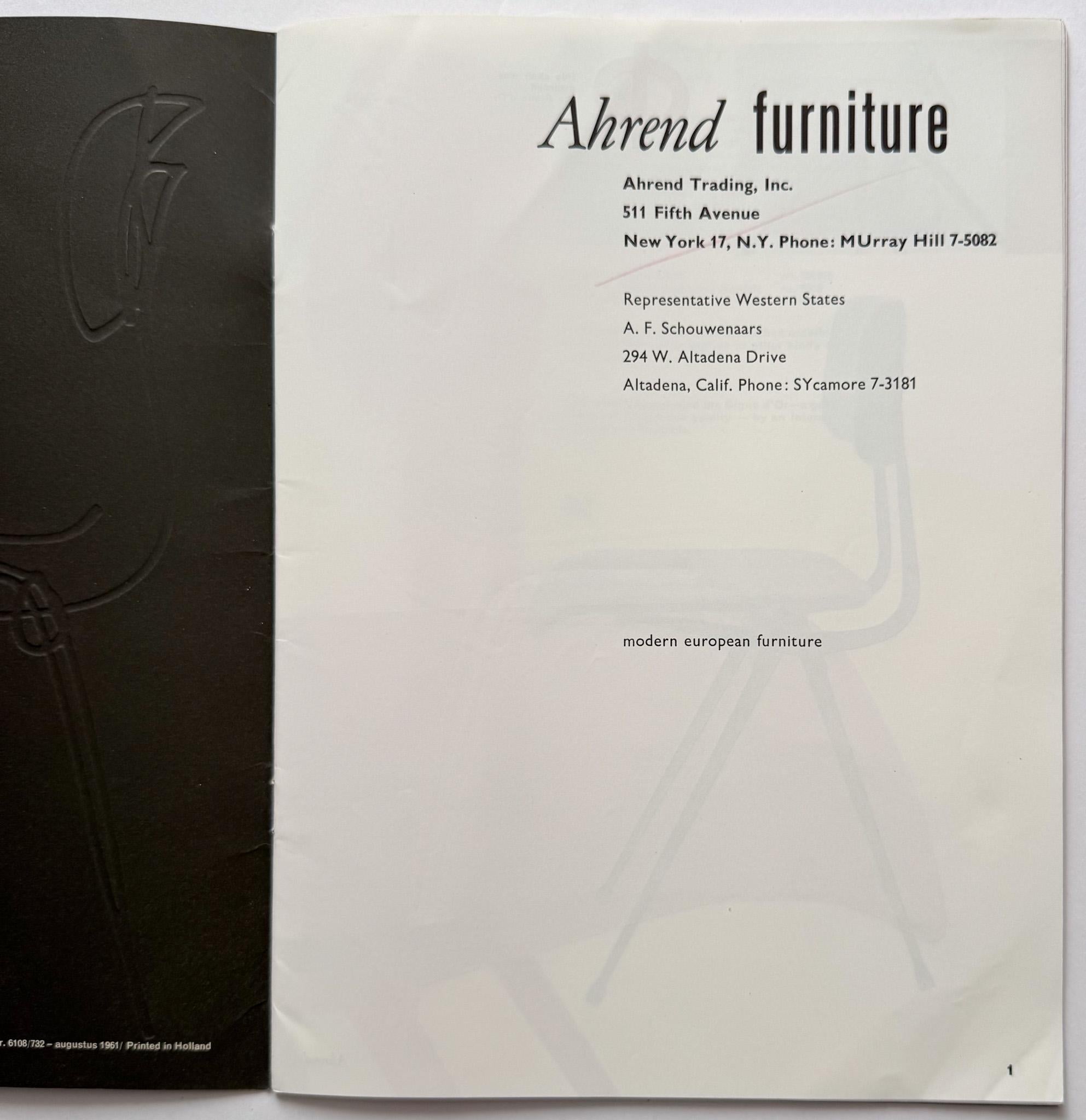 Ahrend Möbelkatalog, 1961 (Friso Kramer, Wim Rietveld) (Moderne der Mitte des Jahrhunderts) im Angebot